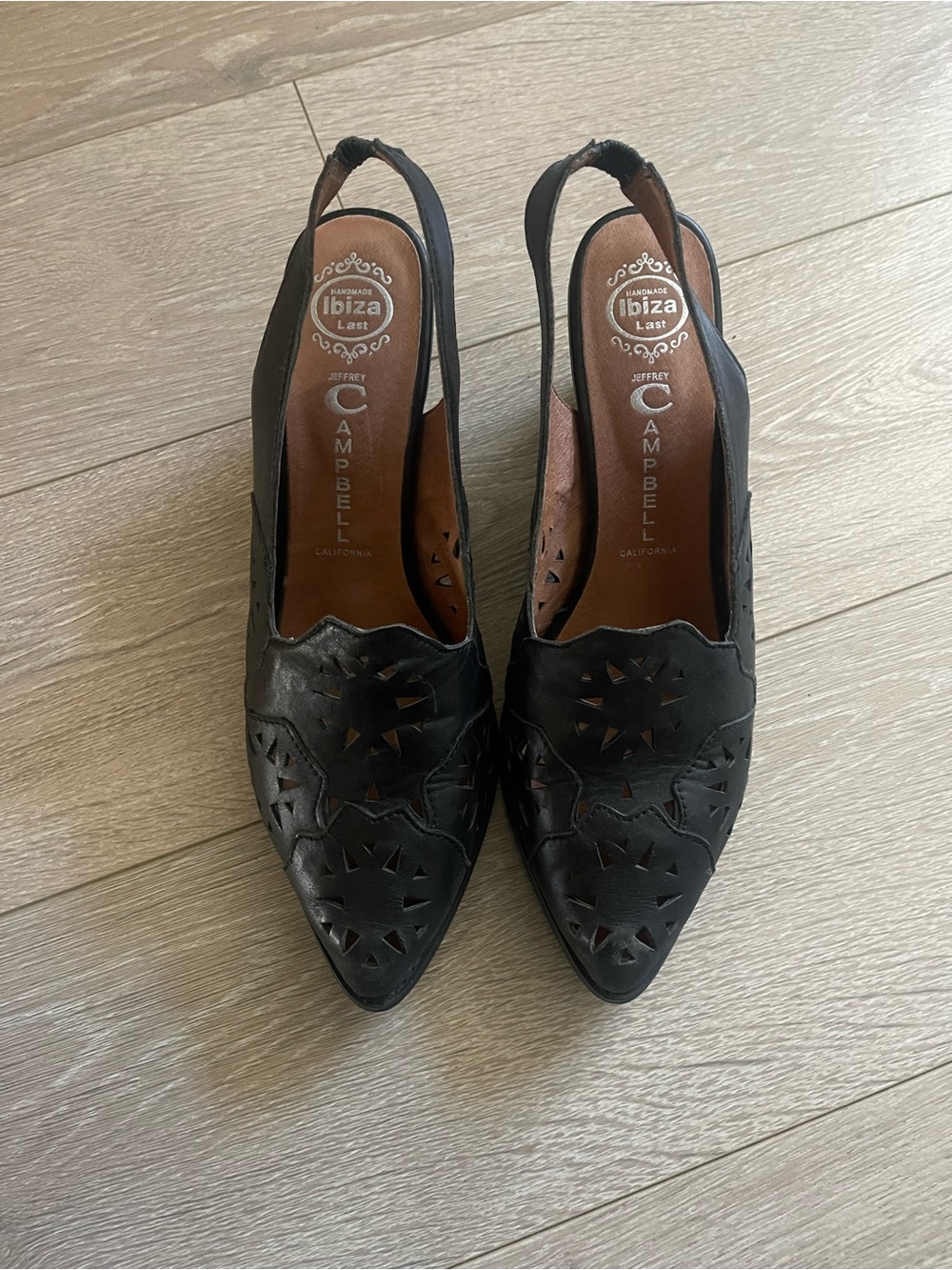 Jeffrey Campbell Perris Slingback Leather Heels